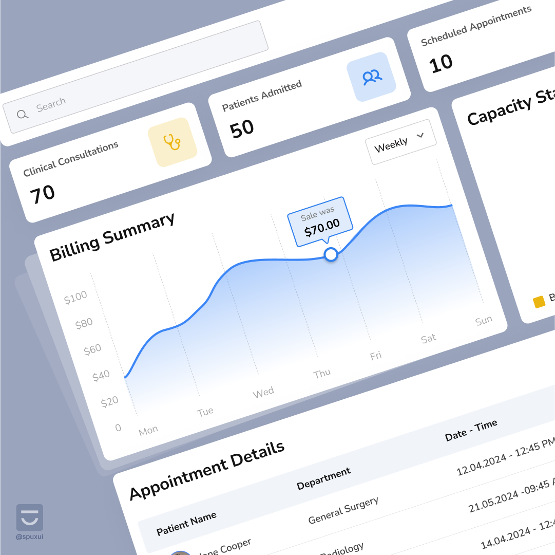 Medtech Admin Dashboard UI UX Design by Clyro: UI/UX Design Agency on ...