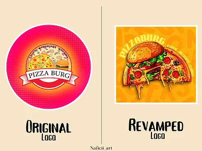 Reimagined Pizzaburg logo branding design graphic design illustration logo