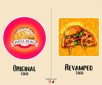 Reimagined Pizzaburg logo branding design graphic design illustration logo