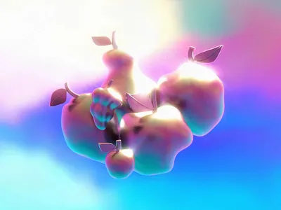 Ethereal Chromatic Fruit chromatic fruit gradients