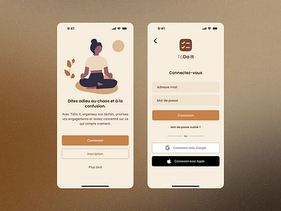 ToDo It - Mobile App Welcome & Login Screen design illustration iphone login login screen mobile phone ui ux welcome welcome login welcome login screen welcome and login welcome and login screen welcome screen