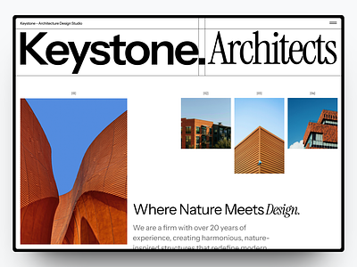 Keystone Architects - Website architecture branding construction design firm graphic design landing page real estate studio ui web design website