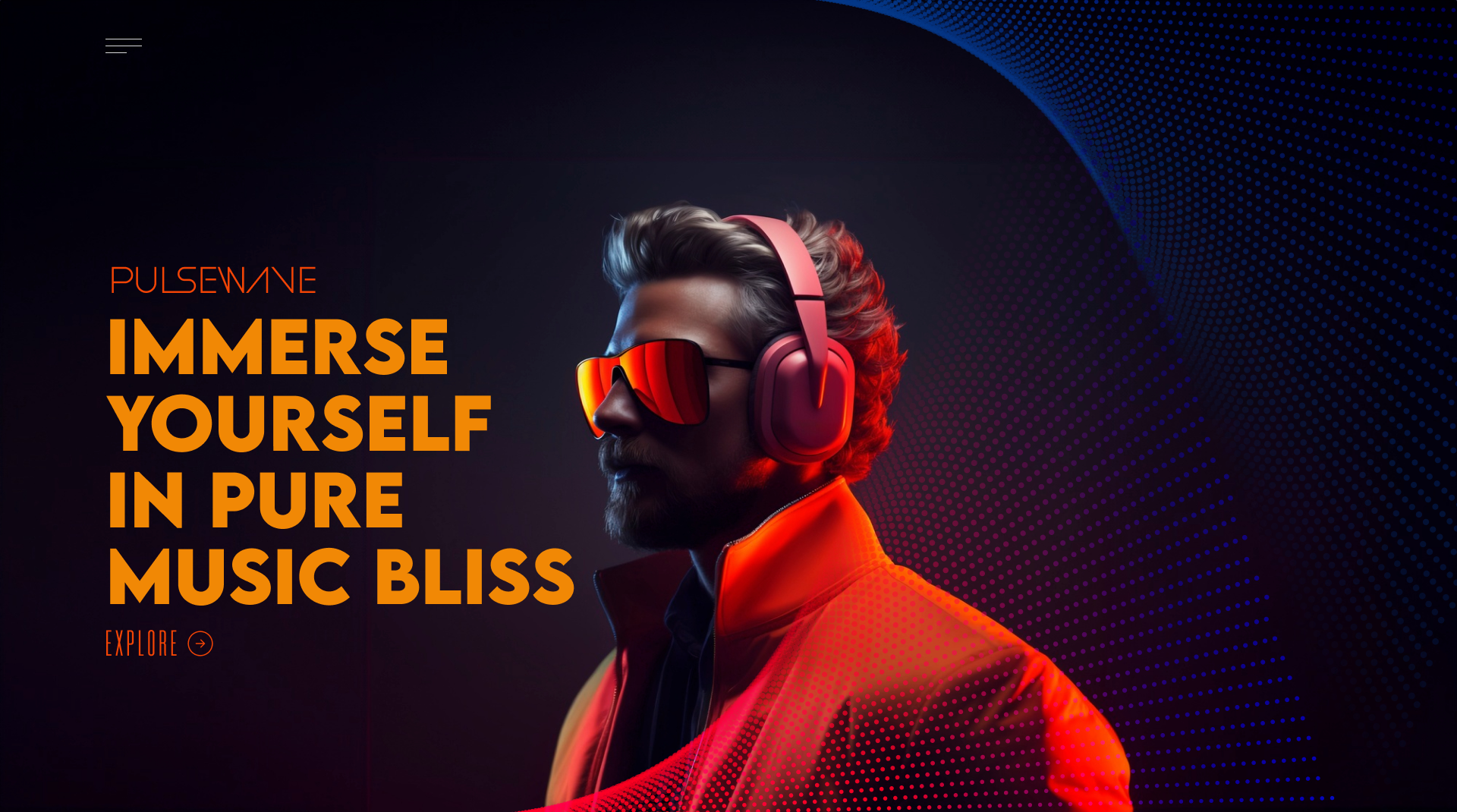 Pulse Wave - Website UI branding colors dark figma figma component figma freebie figma website free template free ui free website onepage product design ui ui design vibrant website template