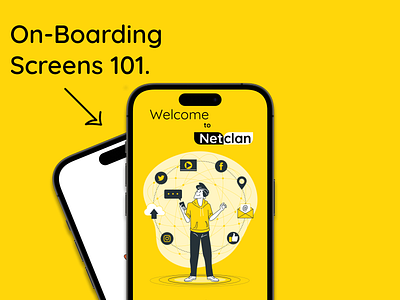 Onboarding Screens - Mobile UI graphic design mobile ui ui visual design