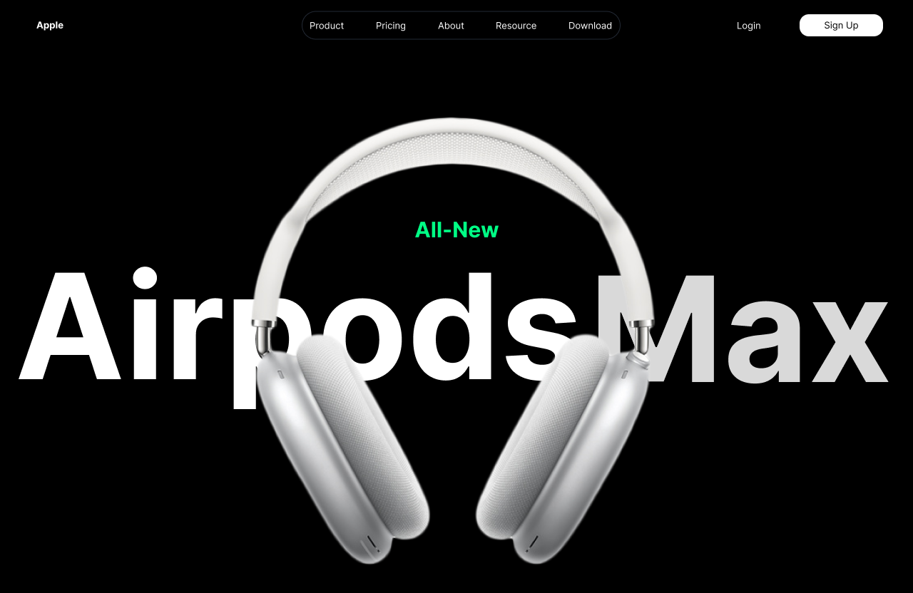 Apple Airpods UI design 3d animation apple branding dribble figma graphic design motion graphics ui ux