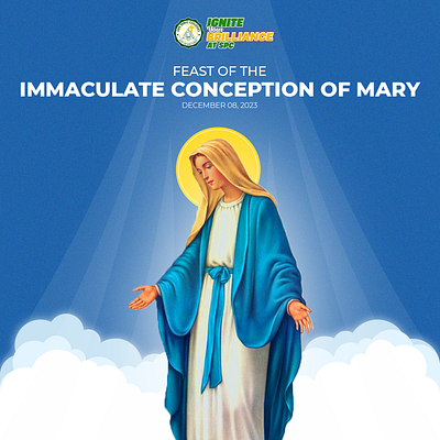 Feast of the Immaculate Conception of Mary graphic design