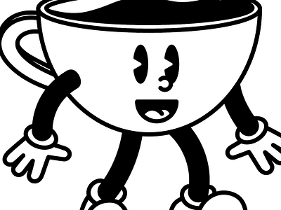 Cappuccino Man "Cappy" adobe illustrator branding character design coffee coffee cart cup design hand drawn icon illustration mascot menu vector