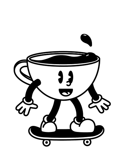 Cappuccino Man "Cappy" adobe illustrator branding character design coffee coffee cart cup design hand drawn icon illustration mascot menu vector