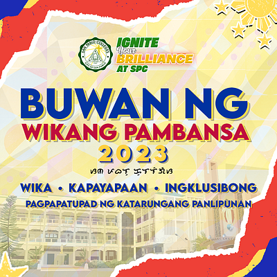 Buwan ng Wikang Pambansa 2023 graphic design marketing poster