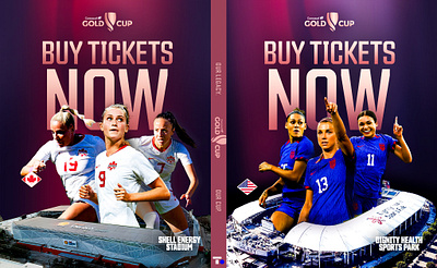 Women's Gold Cup 2024 advertising branding creative design football graphic design soccer sports marketing womens sports