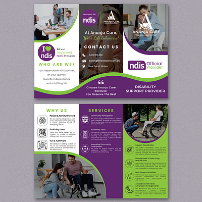 Brochure Design For NDIS Business brochure business design flyer graphic design illustration ndis