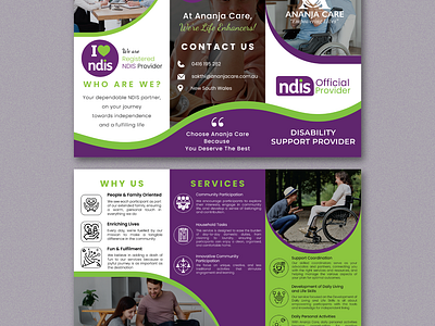 Brochure Design For NDIS Business brochure business design flyer graphic design illustration ndis