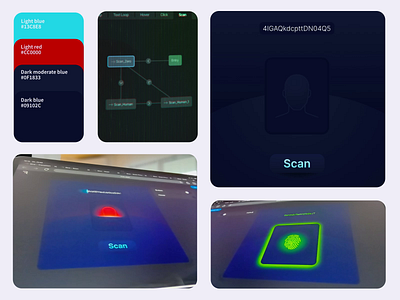 Scanning UI System 3d animation branding futuristic image logo minimalistic motion design motion graphics scan scanning ui ux