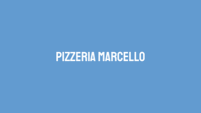 Pizzeria Marcello branding design food graphic design italian food italy logo logo design naples pizza pizzeria typography vintage
