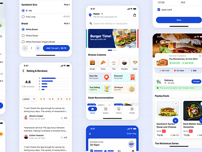 Food Delivery - Mobile App UIKit delivery app ui delivery food uikit delivery mobile app delivery ui ecommerce ui food delivery food online order mobile ui