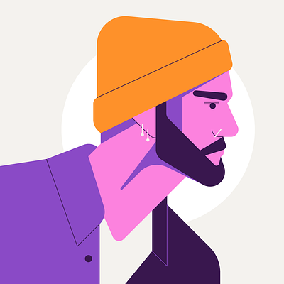 New Self-Portrait animation character design design icon illustration illustrator motion graphics