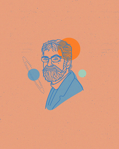 Br. Guy J. Consolmagno, S.J. astronomy catholic church editorial illustration interview jesuit magazine portrait priest print religious science