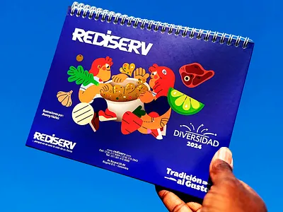 Rediserv Calendar calendar illustration ilustración jhonny núñez print design