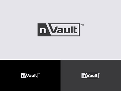 nVault Logo brand design brand identity branding construction logo logo logo design nvault logo
