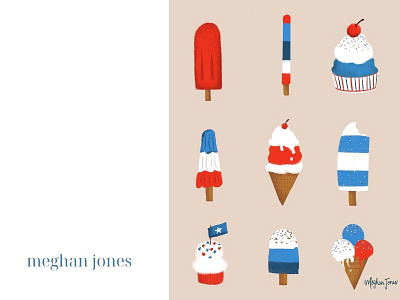 Illustrator Meghan Jones + 4th of July illustration