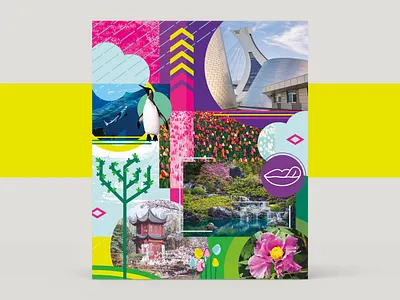 Graphic image for a sensory experience bicycle canada colors montreal montréal parc olympique path québec seasons sensory tourism vitrine