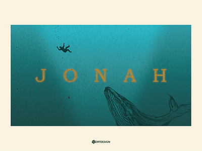 Jonah animals art church design drowning graphic design jonah sermon vector whale