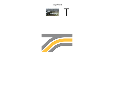 T Construction Logo branding bridge building construction graphic design logo monogram pictorgram