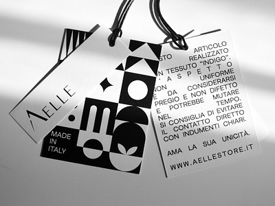 Aelle Denim Tag aelle black and white card fashion geometric shapes graphic design motion graphics price tag