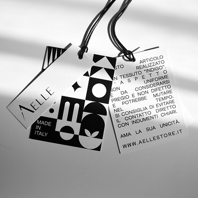 Aelle Denim Tag aelle black and white card fashion geometric shapes graphic design motion graphics price tag