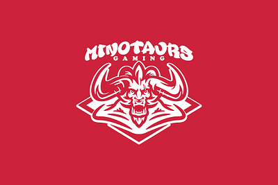 Minotaurs gaming animal character creature design esports gaming graphic design illustration logo mascot minotaur mythical vector