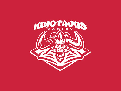 Minotaurs gaming animal character creature design esports gaming graphic design illustration logo mascot minotaur mythical vector