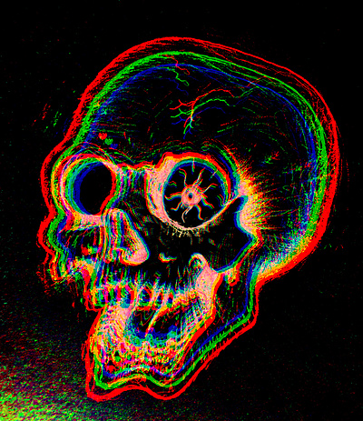 Insane Skull art design skull