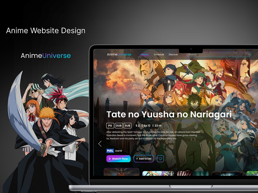Browse thousands of Anime Website images for design inspiration | Dribbble