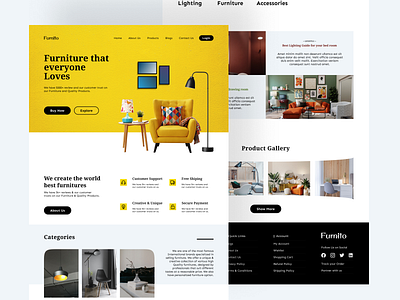 Furniture Web Design design furniture furniture website graphic design ui web design website website design
