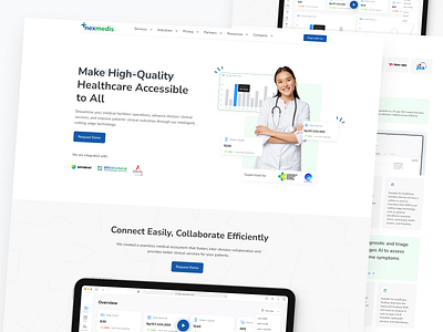 Nexmedis Landing Page agency website business website landing page saas ui uidesign web3 website