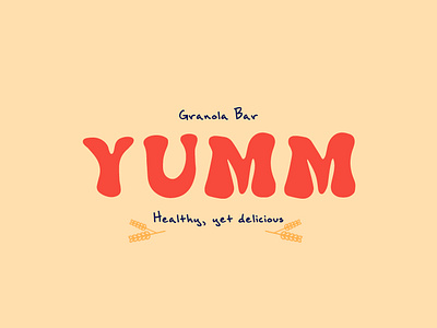 Yumm, Granola bar - Day 21 branding dailylogo dailylogochallenge graphic design handwritten logo typography vector