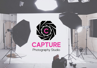 Capture, Photography Studio - Day 25 branding dailylogo dailylogochallenge day25 graphic design logo photography shutter vector