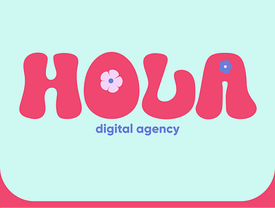 HOLA — Digital agency staff branding branding graphic design illustrator logo mockup vector