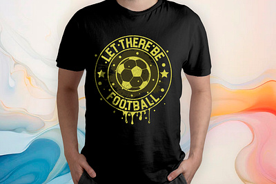 Football t-shirt design retro