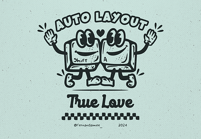 Auto Layout, true love | Illustration graphic design illustration ui ui design vector