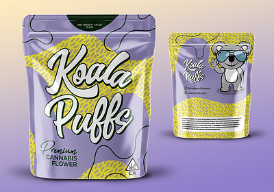 Koala Puffs Logo and Packaging