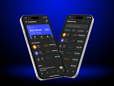 Crypto Dashboard - UI Design concept crypto dashboard design trading ui