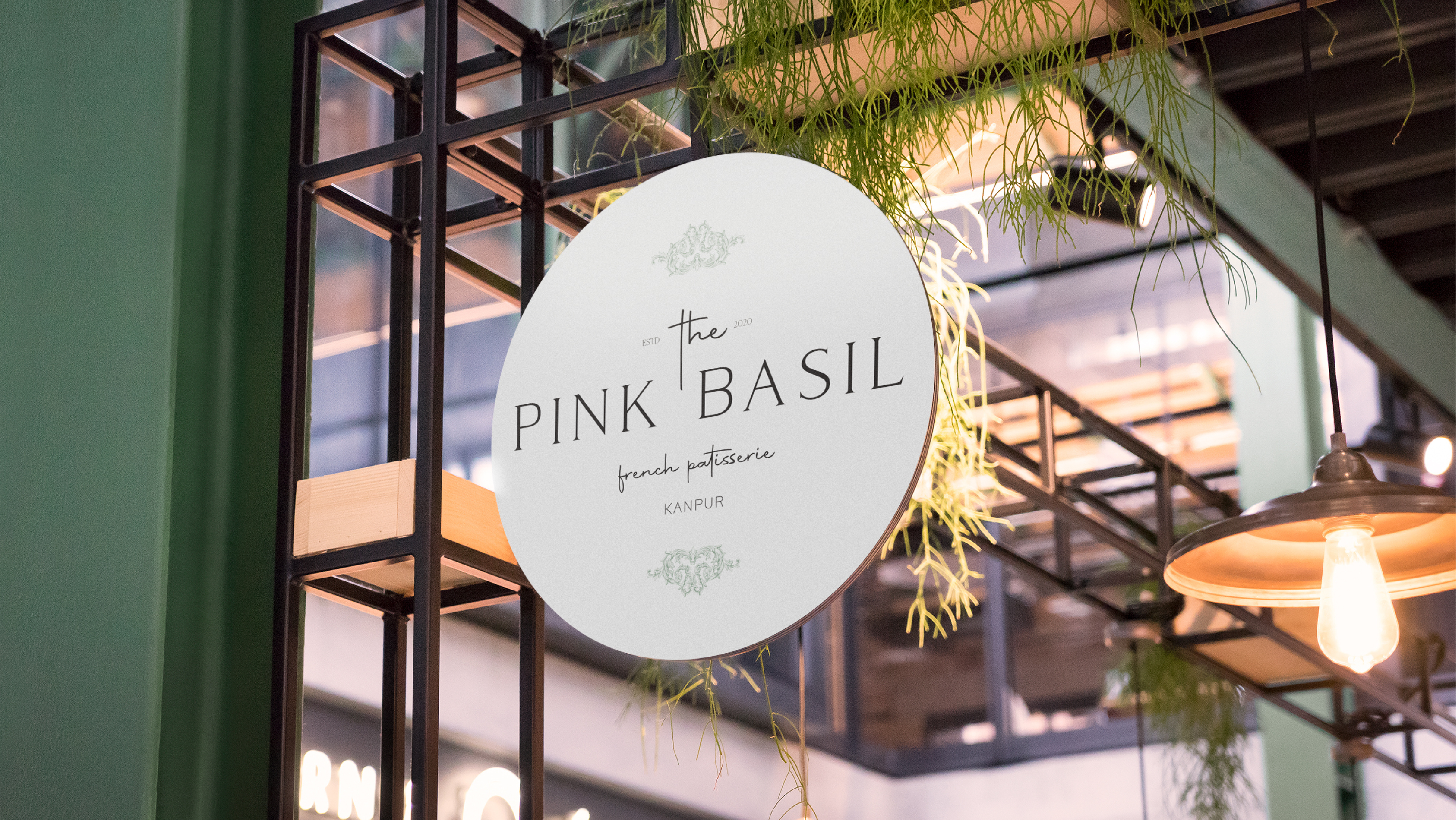 Pink Basil (Logo Design) bakery logo brand identity branding design french cuisine graphic design logo logo design logotype visual identity