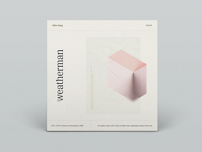 Weatherman – Single Cover Art album art ambient cover art graphic design illustration minimal music pastel