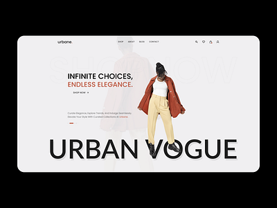 A sleek and stylish e-commerce clothing shop website design! design ecommerce figma freelancer ui ux web design