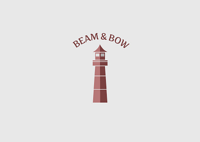 Beam & Bow - Day 31 branding dailylogo dailylogochallenge day31 design graphic design illustration lighthouse logo vector