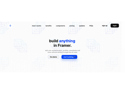 stackFrame Hero Website Design branding design developer tool ui web design website