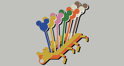 Mickey Parade! animation design graphic design motion graphics ui