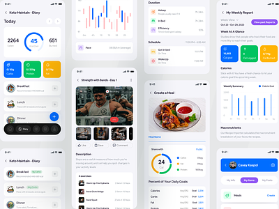 Fitness App app design filllo fitlife fitness center fitnessapp fitnessgoals fittech gym health healthylifestyle ios mobile nutration saas trackandtransform ui uiux workoutmotivation