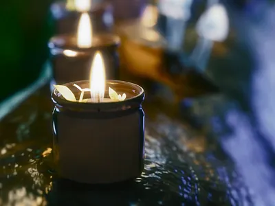 MISTY FOREST CANDLE - 3D Product AD 3d 3d animation 3d design 3d product 3d product advertising 3d product animation animation beauty advertising beauty animation beauty marketing candle creative animation creative marketing graphic design marketing motion graphics phygital product marketing yankee candle